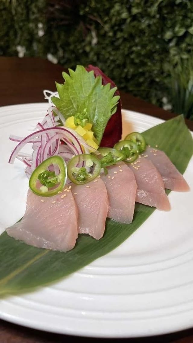 Yellowtail Belly sashimi.