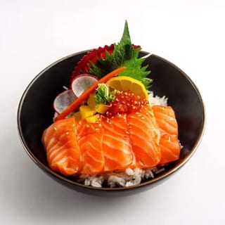 (L) Salmon+Ikura Donburi