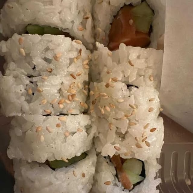 Salmon skin roll.